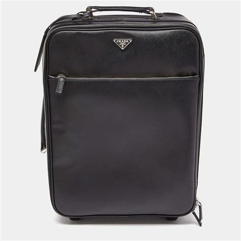 Prada Saffiano Leather Trolley Luggage 